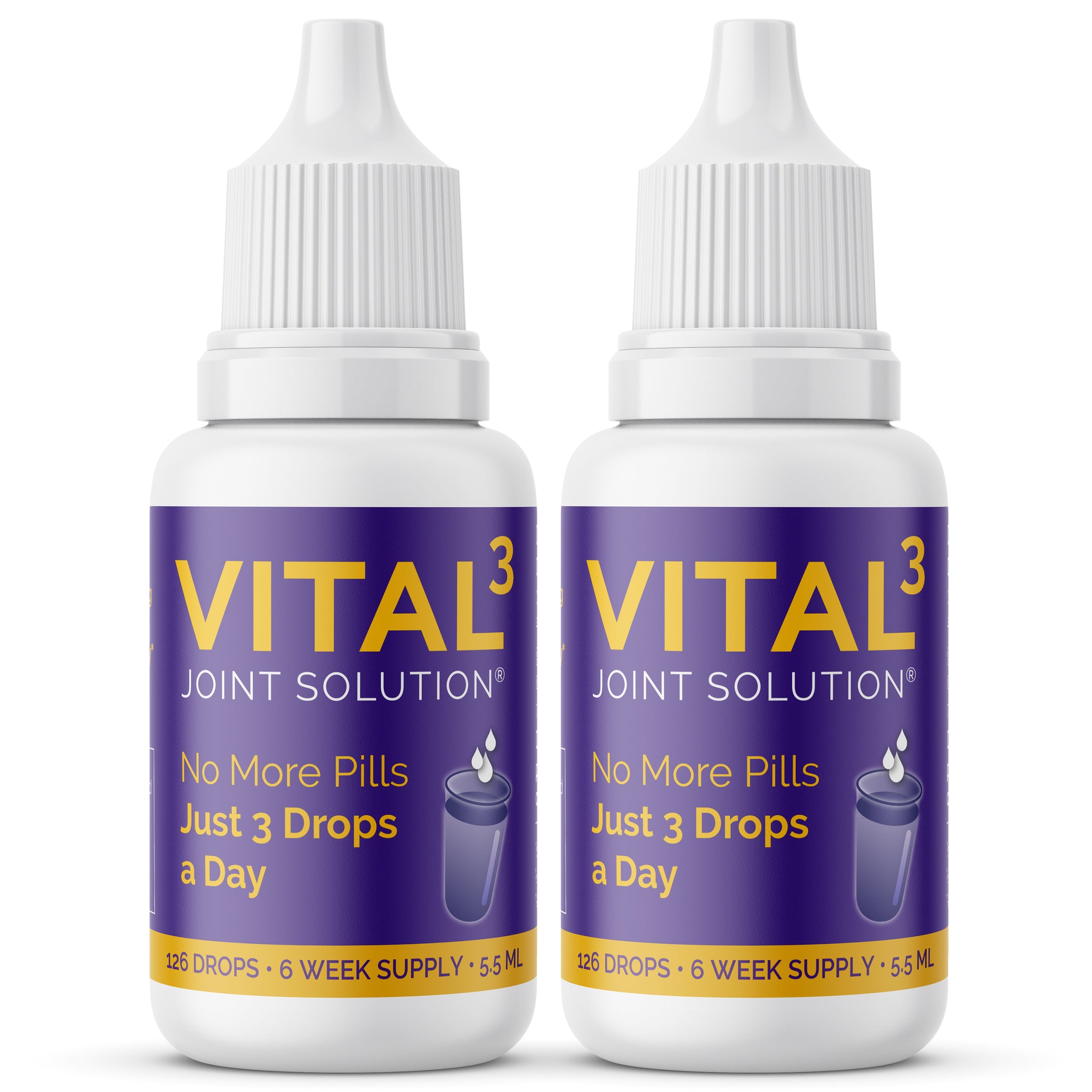 Vital 3 Joint Solution – 2 bottles, 11 mL (5.5 mL ea.)